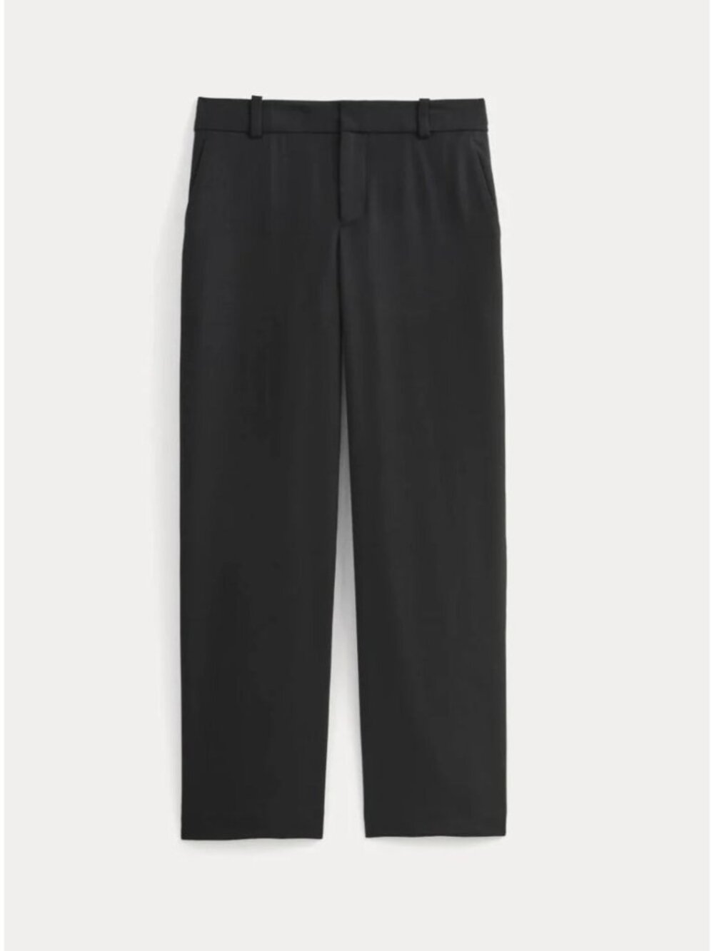 Everlane The Straight-Leg Trouser in Tailor Twill Women's Size 8 in Black NWT!